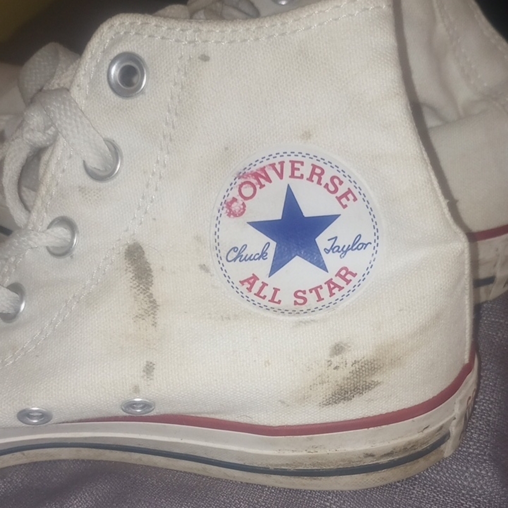 Converse White Chuck Taylor All Star Size 8 - Picture 7 of 8